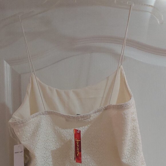 Madden Girl Junior White Lace Bustier Tank Top Sz XL - Picture 3 of 5